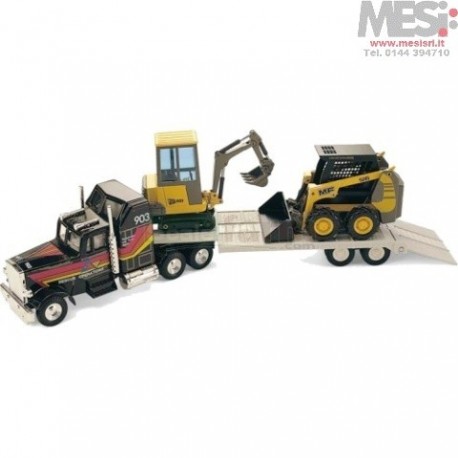 JCB 801, MF 516, MACK - Set mezzi movimento terra e Camion - 1:32/1:35/1:50